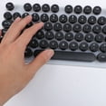 thumbnail image 3 of WEUVEB Keyboard LED Wired Black Plastic Round Key Keyboard for Travel 1Set, 3 of 7