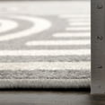 thumbnail image 4 of Loomaknoti Tecopa Sedvick 2' x 7' Grey Geometric Outdoor Runner Rug, 4 of 9