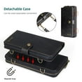 thumbnail image 6 of Wallet Case for iPhone 13 Pro Max [2 in 1] Magnetic Detachable Wallet Purse [Crossbody Chain] Durable [PU Leather] Zipper Handbag Folio Flip Card Solt Protection Back Cover, 6 of 12