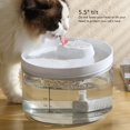 thumbnail image 4 of Fuente de agua para gatos fuente de agua potable para gatos desmontable silenciosa 22L blanco transparente para tienda de mascotas ANGGREK Otros, 4 of 8