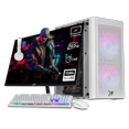 thumbnail image 1 of Xtreme PC Gaming AMD Radeon RX 6500 XT Ryzen 5 5500 16GB SSD 1TB Monitor 24 165Hz WIFI Air Max M2 White blanco, 1 of 6