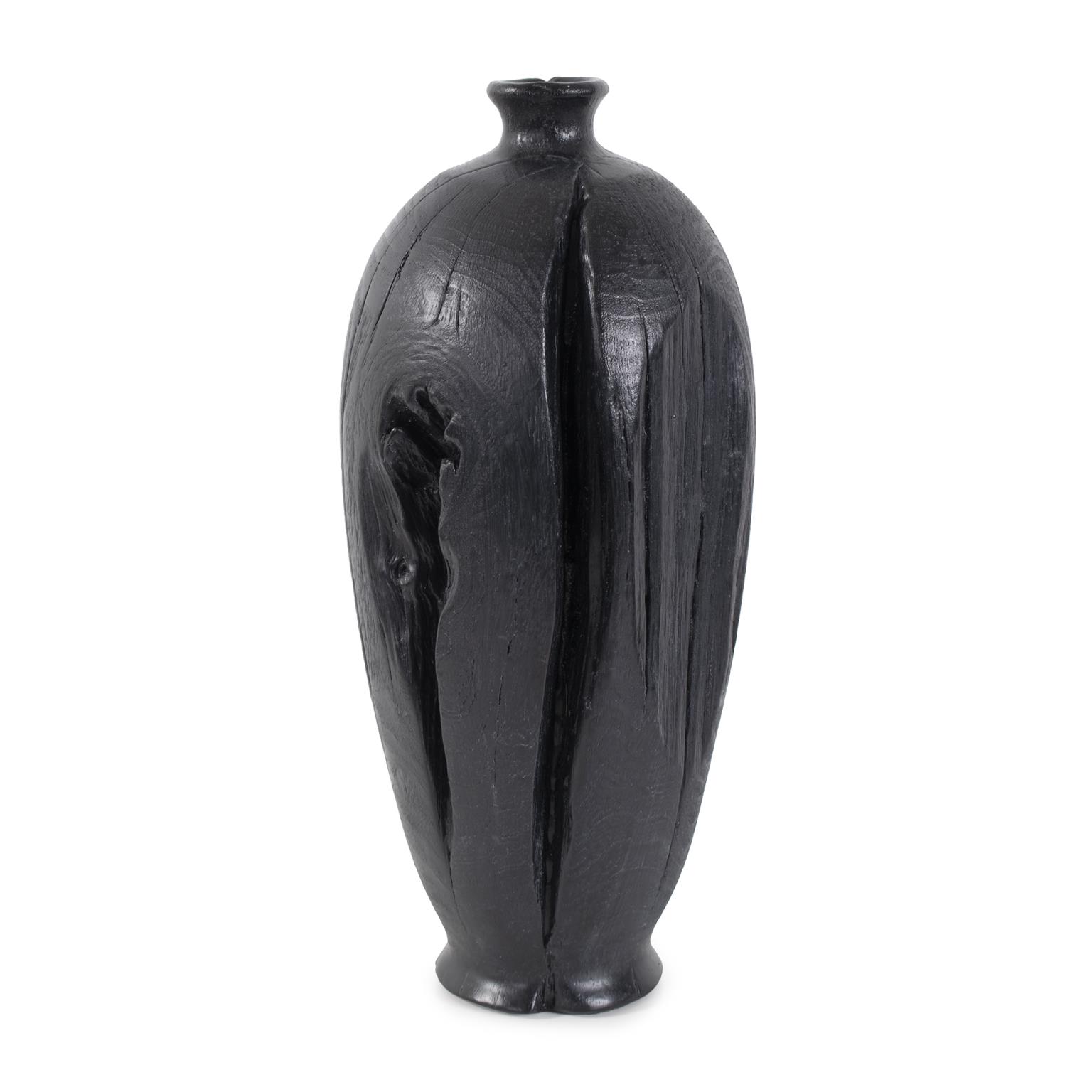 Haru Tall Vase in Black