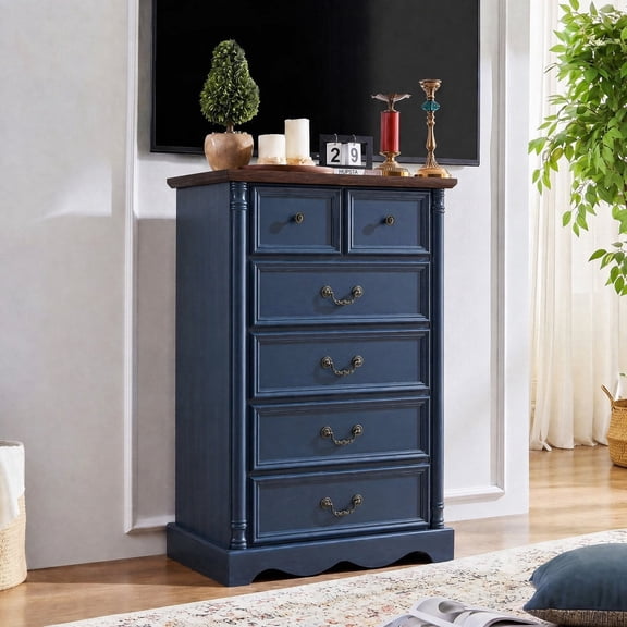 31.5" W 6-Drawer Vertical Chest