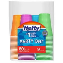 Hefty Party On! Disposable Cups - 80ct/16oz