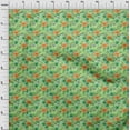 thumbnail image 4 of oneOone Polyester Spandex Light Green Fabric Tropical Quilting Supplies Print Sewing Fabric By The Yard 56 Inch Wide, 4 of 5