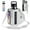 White, variant on Lomyolo Magnetic Gym Bag Water Bottle Holder–Neoprene Carrier Sleeve with 6 Built-in Magnets & Phone Pockets | Adjustable Strap Gym Accessories Organizer for Fitness,Outdoor,Hiking Men Women-Black