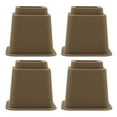 thumbnail image 3 of Juego de 4 elevadores de cama ajustables Zulema de plástico de alto rendimiento 5 pulgadas, 3 of 8