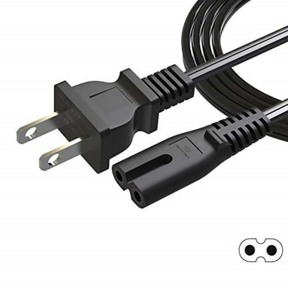IBERLS (UL Listed) Figure 8 Cable 2 Prong Power Cord for HP Envy, OfficeJet, Canon Pixma, Expression Premium, Stylus, Artisan Printer, Samsung LG TV, Brother, Dymo LabelWriter, Sony PS2/3/4 Charger