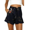 thumbnail image 2 of QENGING Summer Skirts for Women Casual Skirt Ruffle Floral Print Zipper Short Pants Casual, 2 of 9