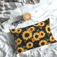 thumbnail image 3 of Salouo Scottish Blue Plaid Sunflower Pattern Pillow Cases,1PC Pillow Covers with Envelope Closure Decorative Pillow Case for Bed Couch,Pillows Not Included-20"x30", 3 of 6