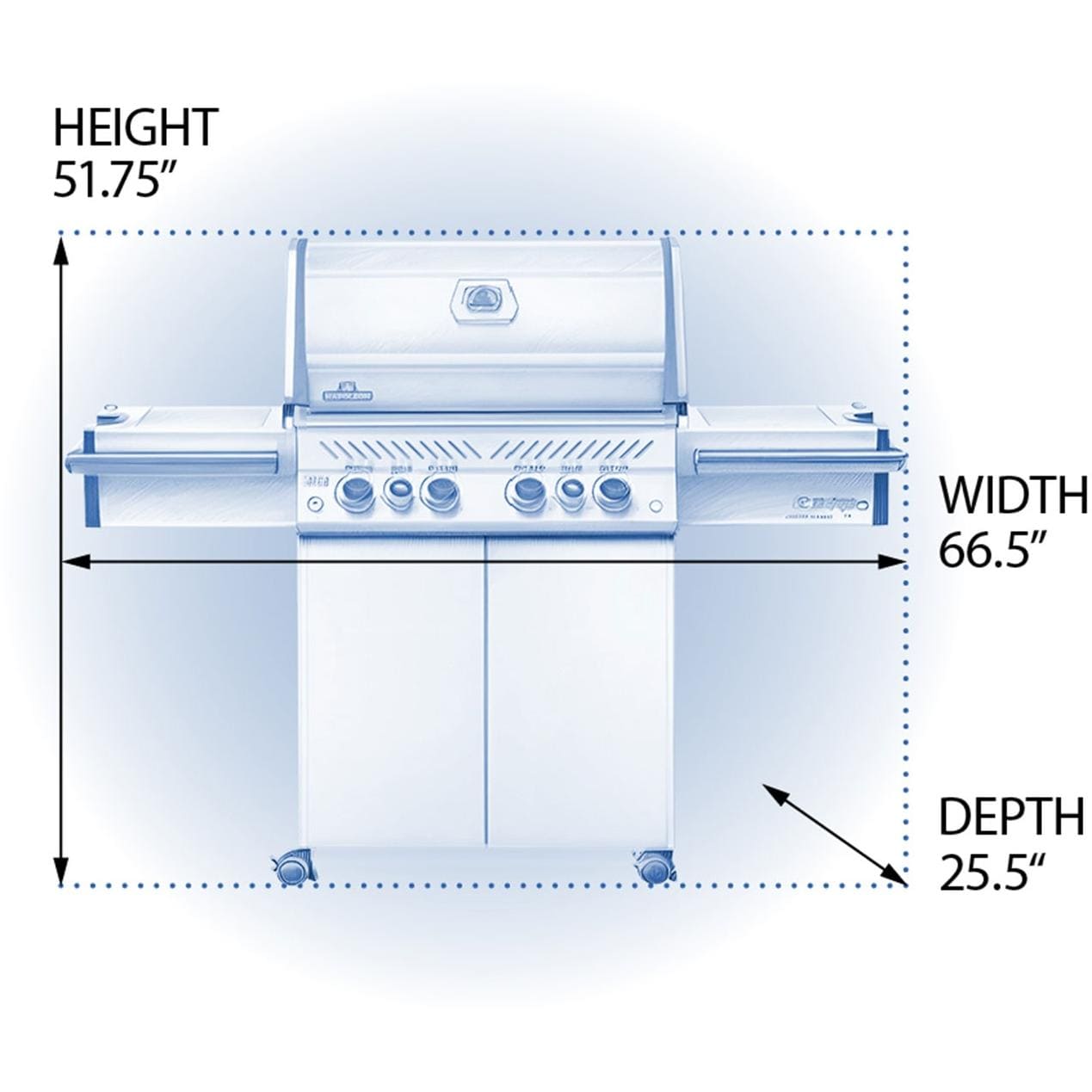Napoleon PRO500RSIBNSS-3 Prestige Pro 500 Natural Gas Grill w/ Infrared Burners - image 3 of 6