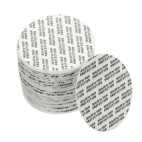 Uxcell 110Pack Foam Lid Liner, 50mm/1.97" PS Foam Resistant Tamper Pressure Sensitive Seal for Bottle Cap Liners Seals