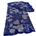 thumbnail image 1 of Tela de encaje africano , lentejuelas bordadas, encaje de tul de red francés para baile de graduación, boda nigeriana, vestidos de , Azul Sunnimix tela de encaje africano, 1 of 4