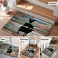 thumbnail image 5 of 2x3 Ft Entryway Area Rug, Farmhouse Wooden Grain Kitchen Rug Runner Washable Floor Mat, Vintage Country Cow Pig Chickens Non Slip Indoor Door Mat Throw Carpet for Bathroom Living Room Bedroom, 5 of 8