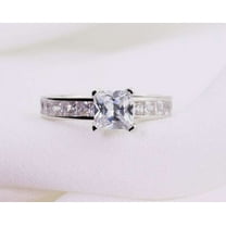 vylahjewellery 1.50 CT Princess Cut Engagement Ring 14K White Gold Engagement Ring Handmade jewelry for Her