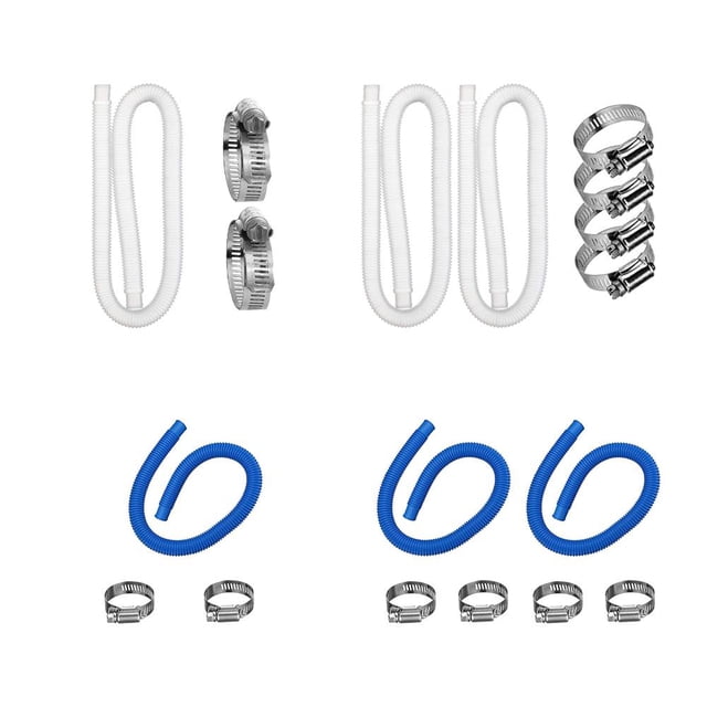 Tubos de mangueras de piscina con abrazaderas de manguera para bombas de piscina sobre el suelo Azul 1PCS Wdftyju Libre de BPA