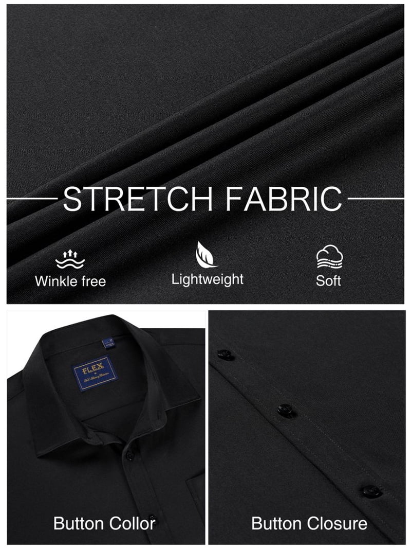 alimens and gentle dress shirts Alimens & Gentle Men's Long Sleeve Stretch Dress Shirt Casual Button Down Cotton Blend