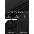 thumbnail image 4 of sogami Short Sleeve Dress Shirts for Men Stretch Casual Button Down Shirt, 4 of 9