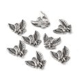 thumbnail image 3 of 100pc Tibetan Style Alloy Pendants Cadmium Free & Nickel Free & Lead Free Eagle/Hawk Charm Antique Silver 13x13x2mm Hole: 2mm, 3 of 4