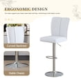 thumbnail image 2 of StnTalk 4-Piece Swivel Adjustable Bar Stools Set, PU Leather Counter Height Bar Chairs with 360° Rotation, Height Adjustable 24.8''–33.4'', Metal Base for Kitchen Island & Home Bar, 2 of 7
