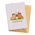 thumbnail image 1 of Tarjeta de felicitación Podagree Cute Capybara para el aniversario de la pareja, 1 of 9