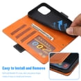 thumbnail image 4 of Allytech Compatible with iPhone 14 Pro Max Wallet Case for Women with Credit Card Holders, Designed Flip PU Leather Kickstand Shockproof Protective Cover for iPhone 14 Pro Max 6.7 inch 2022 - Black, 4 of 8