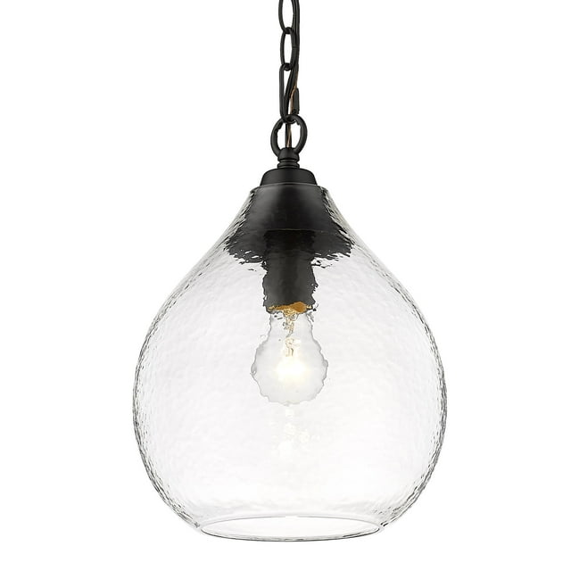 Golden Lighting Ariella Petite Suspension 1-Lumière en Noir Mat