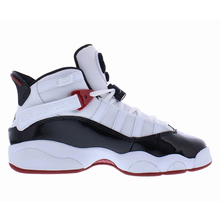 Jordan 6 Rings (GS) Big Kids' Shoes White/Black-Varsity Red 323419