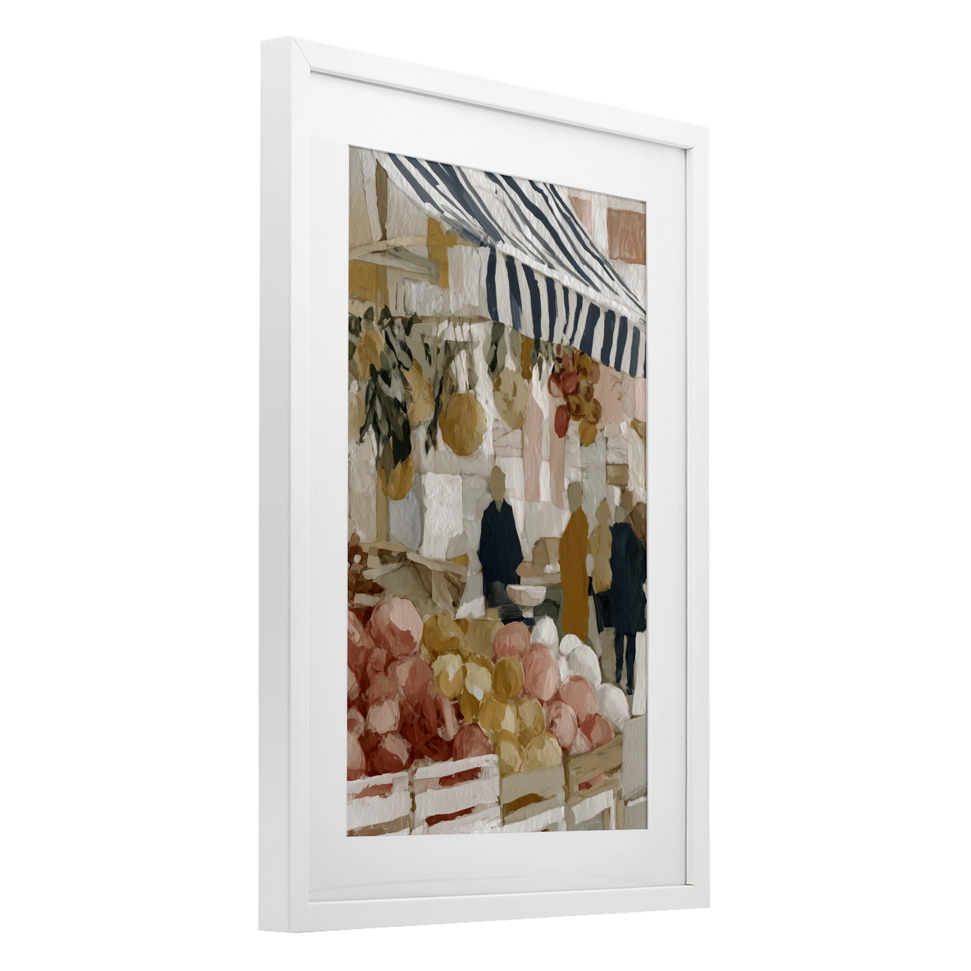 Stupell Industries Market Stall with Fresh Citrus White Framed Print Under Glass, design by Chromatic Storm Studio