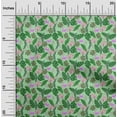 thumbnail image 2 of oneOone Polyester Spandex Light Green Fabric Tropical Leaf Dress Material Fabric Print Fabric By The Yard 56 Inch Wide, 2 of 5
