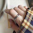 thumbnail image 2 of Vintage Smiley Face Bagues Ouvertes Réglables Sourire Punk Bague Femmes Fille Bijoux, 2 of 5
