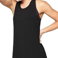 thumbnail image 2 of Soidarity Camiseta de yoga con espalda cruzada para mujer Activewear Workout Vest Leisure Sport Tank Top Uniforme atlético Negro METRO Soidarity FS8604-02, 2 of 6