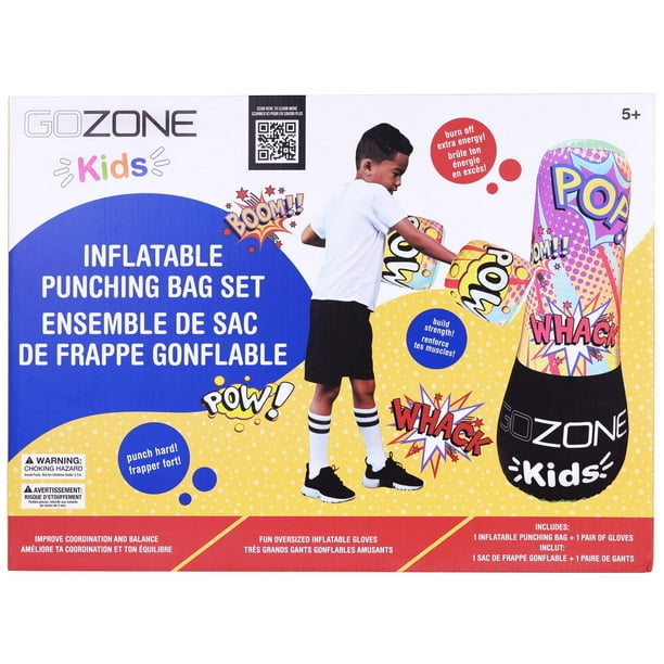 本日限定価格！MinecollaActive Spa Foam200g2本セット GoZone Kids Inflatable Punching Bag Set – Multi-Color, With