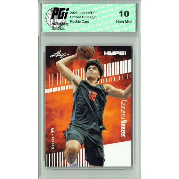 Cameron Boozer 2025 Leaf HYPE! #182 Only 5k Made Rookie Card Future #1 PGI 10