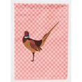 thumbnail image 1 of Carolines Treasures BB7930CHF Drapeau Maison en Toile à Carreaux Roses Faisan Commun, 1 of 4