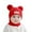 Red, variant on AWZXDE Baby Hats Soft Warm Knit Hat Kids Winter Hat With Comfortable Earflap Scarf Hood Hat For Boys Girls Black