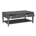 thumbnail image 5 of Powell Sadie 3-Drawer Coffee Table with Shelf, Gray, 5 of 10