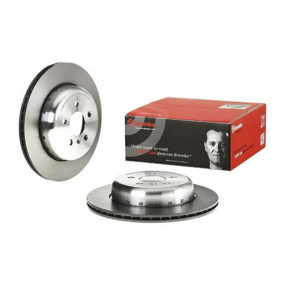 Brembo 2021 BMW 330e/330e xDrive/19-21 330i Rear Left Premium UV Coated OE Equivalent Rotor