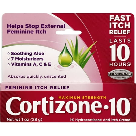 Cortizone 10 Feminine Relief Anti-Itch Crème 1oz (Best Mosquito Itch Relief)