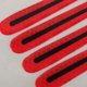 thumbnail image 3 of COMPUKAS 4Ud Calcomanía Reflectante Para Manijas De Puerta Exterior De Auto Roja, 3 of 6