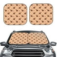 thumbnail image 2 of Vsdgher Turkey And Autumn Leaves Print Car Windshield Sun Shade, Reflective Sunshade Window Sunshade Sun Visor Protector Fit for Cars,Trucks,SUVs-Large, 2 of 6