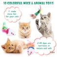 thumbnail image 4 of ziyahi 10 Pieces Pet Mini Mouse Soft Plush Toy Chasing Playing Training Mice Interactive Toys Pets Supplies Color Random 1Set, 4 of 6