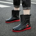 thumbnail image 3 of AUXDIQ Men Rain Boots Outdoor Garden Boots Waterproof Ankle Rain Shoes, 3 of 5