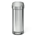 thumbnail image 4 of simplehuman 45 Liter / 12 Gallon Slim Kitchen Step Trash Can with Liner Rim, Brushed Stainless Steel, 4 of 7