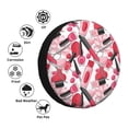thumbnail image 4 of Fotbe Makeup Funda de Llanta de Repuesto con Estampado, Engrosada, Ajuste Universal para Jeep, Remolque, RV, SUV, Camión-14 inch, 4 of 6