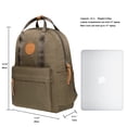 thumbnail image 2 of KAUKKO Mochila escolar unisex con compartimento para portátil de 10 pulgadas, mochila multifuncional para senderismo, viajes, camping, 13,2 L (verde militar) KAUKKO KS07-Armygreen, 2 of 5