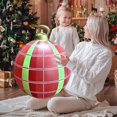 thumbnail image 2 of SDJMa 23.6Inch Christmas Ornaments Christmas Inflatable Ball Outdoor,Christmas PVC Inflatable Decorated Ball Huge Balloon for Christmas Yard Decoration,Outdoor Christmas Decor, 2 of 8