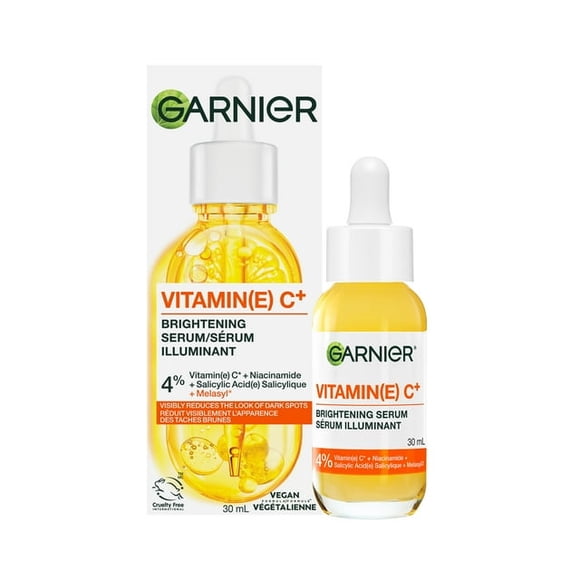 Garnier Vitamin C Face Serum with Salicylic Acid + Niacinamide + Melasyl, Brightening for Dull Skin, 30 ml