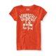 thumbnail image 1 of Aeropostale Niñas Florete PS Atl. Camiseta adornada del departamento, naranja, 6, 1 of 1