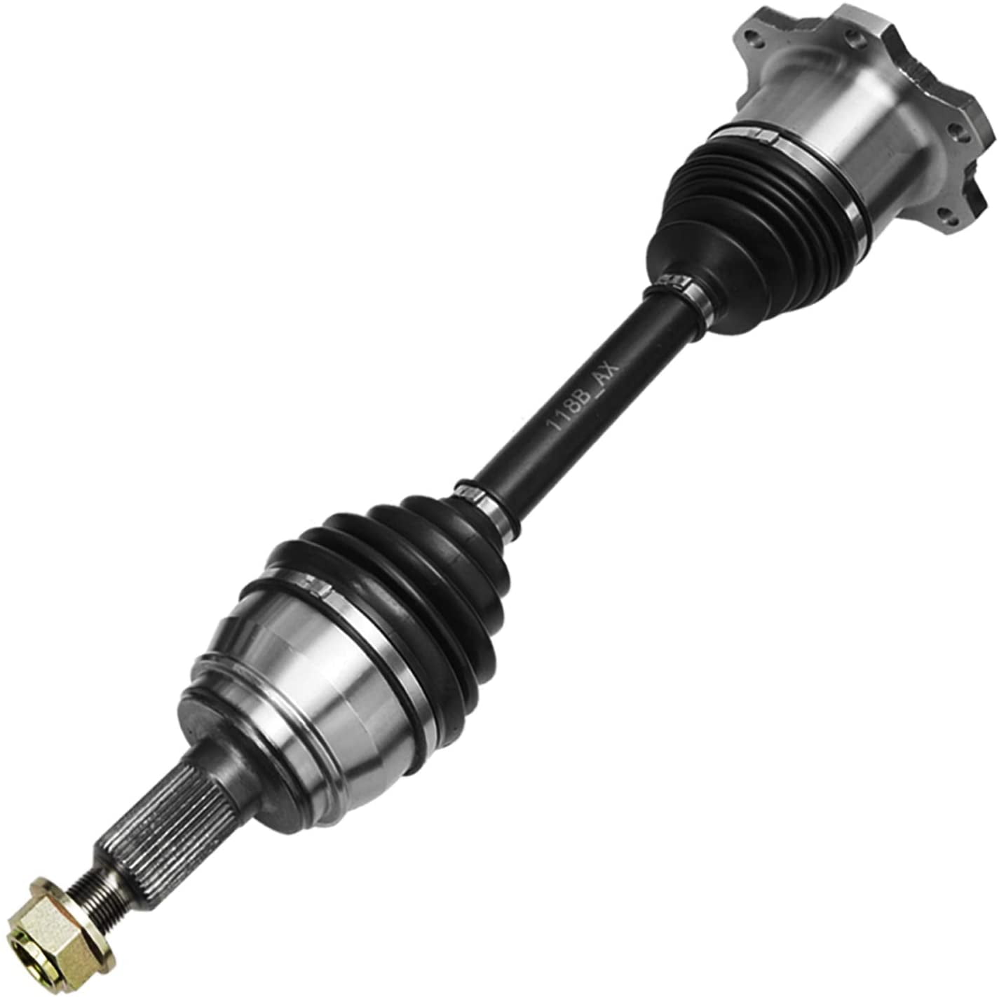 Detroit Axle - Front CV Axle Shafts for Chevy Tahoe Avalanche Silverado Suburban GMC Sierra Yukon XL 1500 Cadillac Escalade ESV EXT [6 Lugs] CV Axle Shafts Assembly Pair Replacement